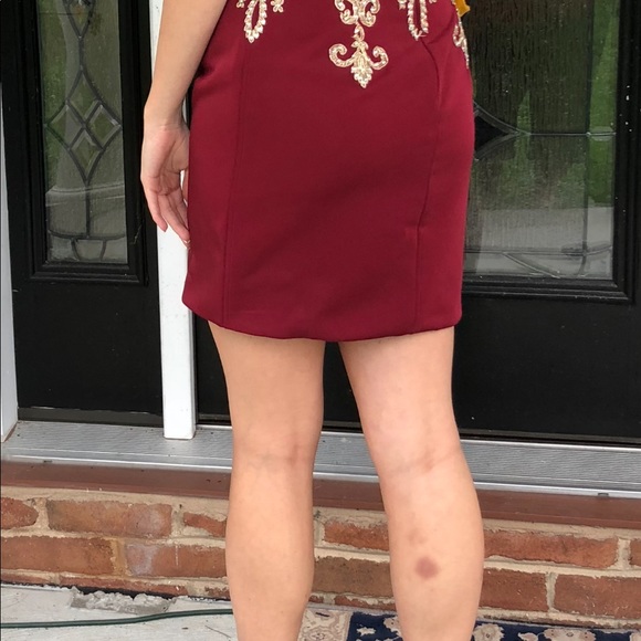 Dave and Johnny bodycon homecoming party dress - Picture 3 of 5